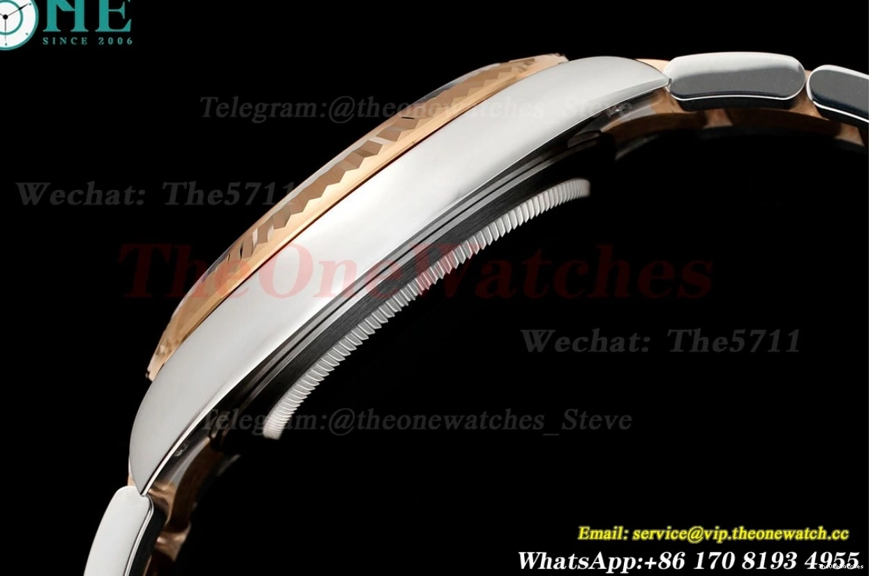 Oys Textured Silver EWEF 41mm Datejust 126331 RG SS A3235 Dia 0514